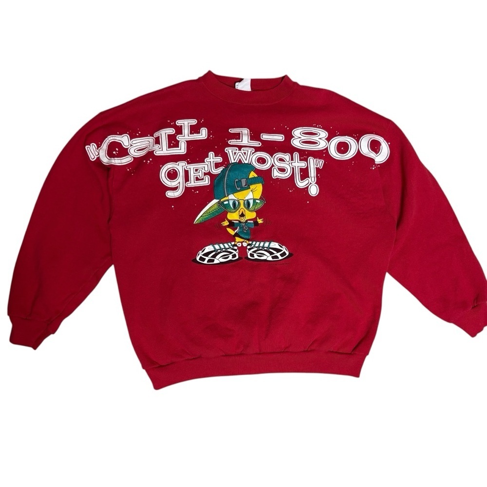 Warner Bros. Red Graphic Crewneck Sweater